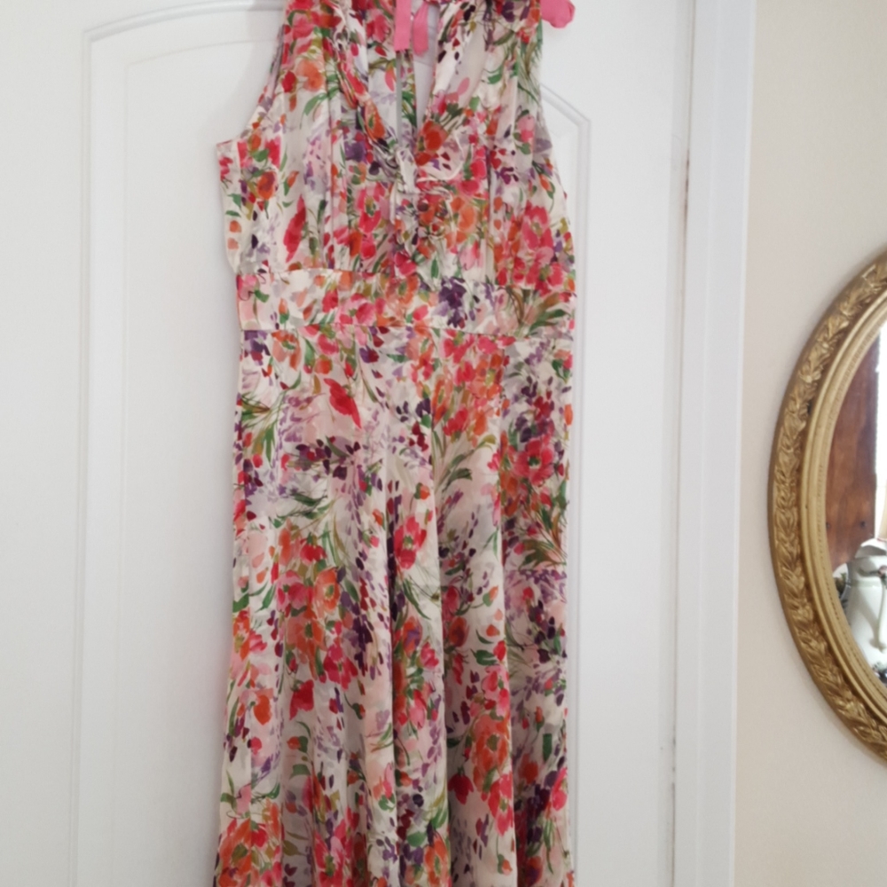 Donna Rico Silk Floral Dress